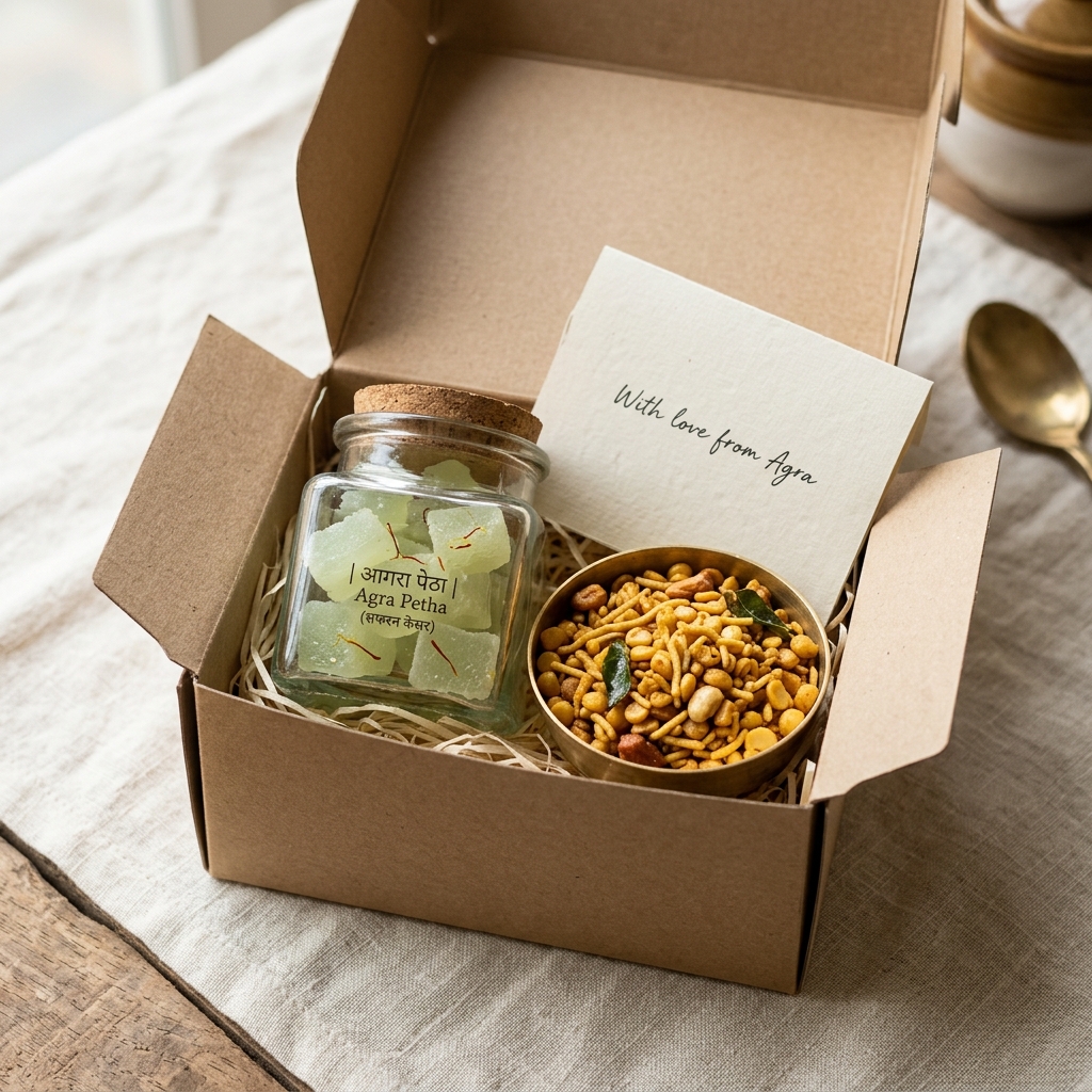 Agra petha and Panchhi dalmoth gift box