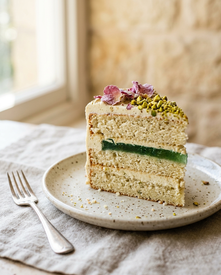 Agra petha, folded into a cardamom cake.